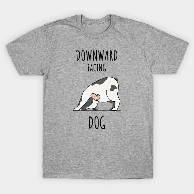 Downward facing Dod Yoga Pose Cute T-Shirt by My Furry Friend